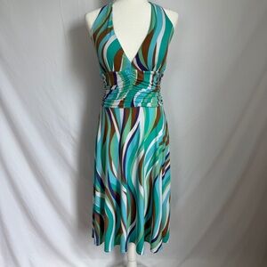BCBG Paris colorful Halter Dress